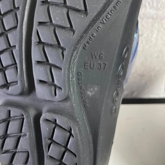 OOFOS OOlala Luxe Recovery Flip Flop Thong Sandal Atlantis Blue Women 37 EU/6 US - Picture 10 of 11